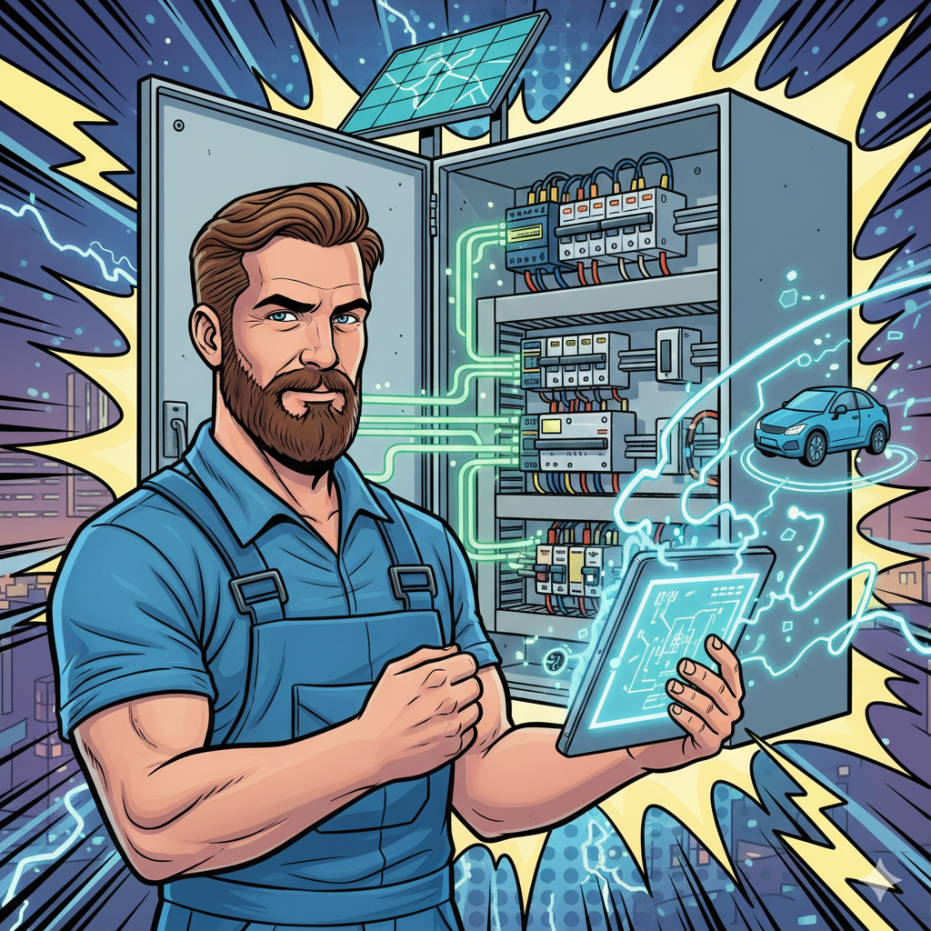 Smartvoltage Gruender mit digital unterstuetzter Schaltschrankplanung